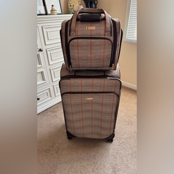 London Fog Checkered Travel Bag Set - Picture 14 of 17